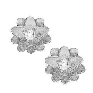 Christina Collect 925 sterling silver Topaz flowers small flowers with white topaz, model 671-S17